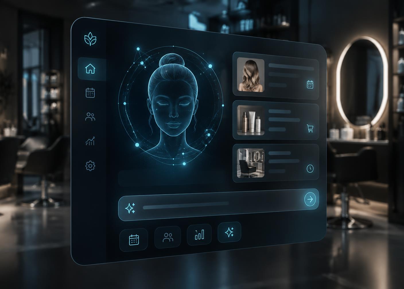 Représentation de l'interface IA CUT intégrée à CUT-OS